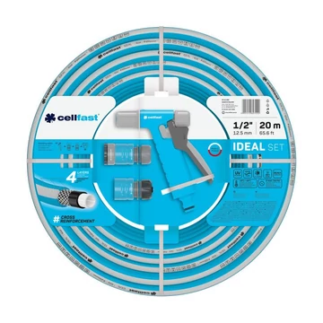 CELLFAST IDEAL locsolótömlő készlet 4 rétegű CELLFAST IDEAL locsolótömlő készlet 4 rétegű