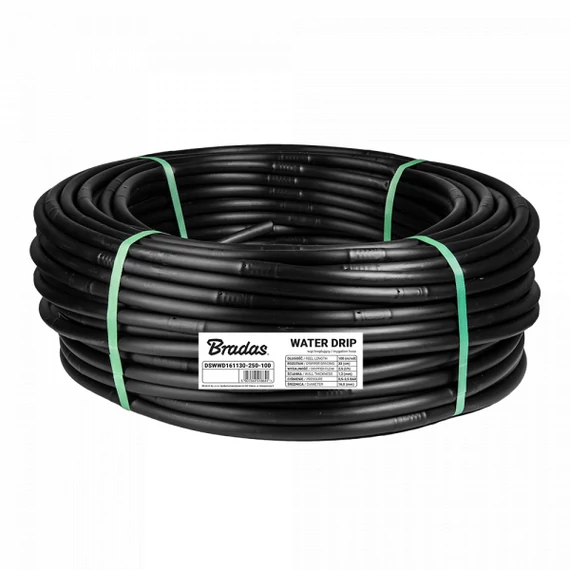 Bradas water Dripp csepegtető tömlő 16 mm-1,2mm-33cm-2,5l-h-200m