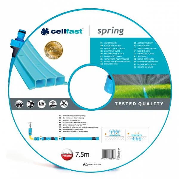 CELLFAST öntözőtömlő spring 7,5 m