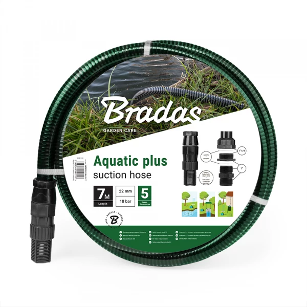 BRADAS aquatic plus szívó és nyomótömlő készlet 4 m